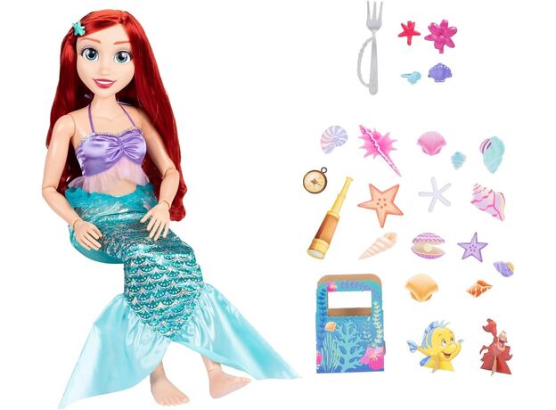 عروسک 80 سانتی اریل دیزنی Disney Princess به همراه اکسسوری, تنوع: 237044-Ariel, image 2