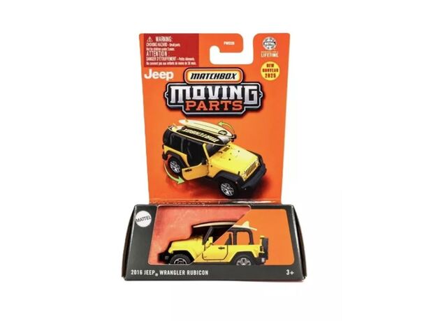 پک تکی ماشین Match Box سری Moving parts مدل 2016 Jeep Wrangler Rubicon, تنوع: FWD28 - Jeep Wrangler, image 2 پک تکی ماشین Match Box سری Moving parts مدل 2016 Jeep Wrangler Rubicon, تنوع: FWD28 - Jeep Wrangler, image 2