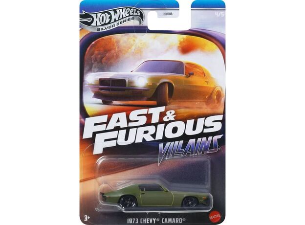 پک تکی ماشین Hot Wheels Premium سری Fast and Furious مدل 1973 Chevy Camaro, تنوع: HNR88-Chevy Camaro, image 
