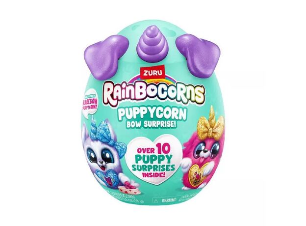عروسک سورپرایزی رینبوکورنز RainBocoRns سری Puppycorn Bow Surprise با شاخ بنفش, تنوع: 9269 - Purple, image 2