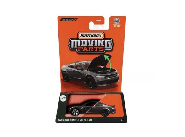 پک تکی ماشین Match Box سری Moving parts مدل 2020 Dodge Charger SRT Hellcat, تنوع: FWD28 -Dodge Charger, image 2 پک تکی ماشین Match Box سری Moving parts مدل 2020 Dodge Charger SRT Hellcat, تنوع: FWD28 -Dodge Charger, image 2