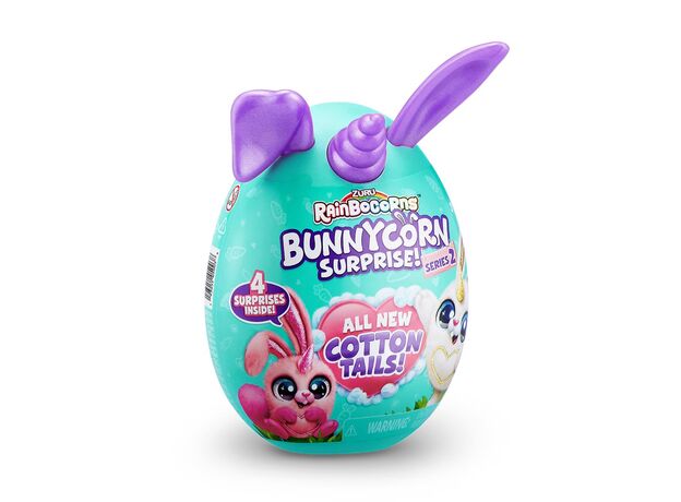 عروسک سورپرایزی رینبوکورنز RainBocoRns سری 2 Bunnycorn با شاخ و گوش بنفش, تنوع: 9280SQ1-Purple, image 7