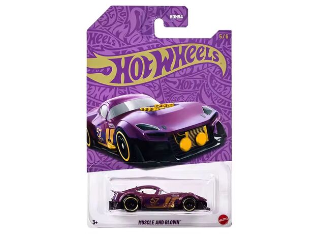 پک تکی ماشین Hot Wheels سری Chrome مدل Muscle and Blown, تنوع: HDH54-Blown, image 