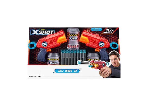تفنگ دو قلو ایکس شات X-Shot مدل MK3 قرمز, image 8