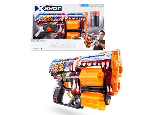 تفنگ ایکس شات X-Shot سری Skins مدل Dread Beast Out, تنوع: 36517-Beast Out, image 