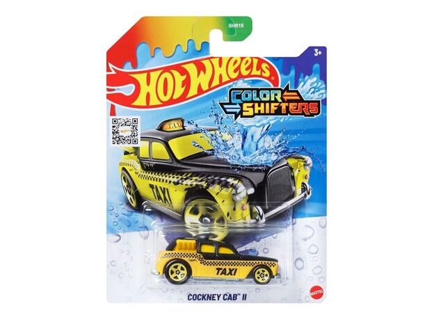 ماشین تغییر رنگ دهنده Hot Wheels سری Colour Shifters مدل Cockney Cab, image 