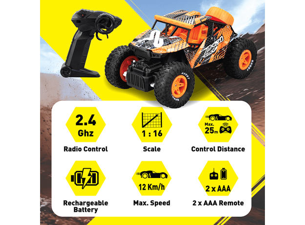 ماشین کنترلی آفرودی Exost Turbo Rush با مقیاس 1:16 SilverLit, image 6