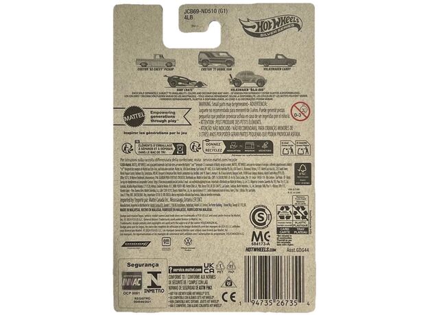 پک تکی ماشین Hot Wheels سری Silver مدل VolksWagen Caddy, تنوع: GDG44-VolksWagen, image 6