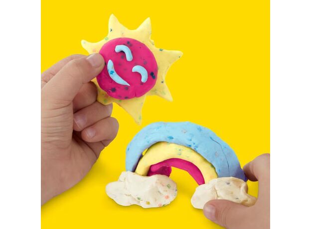پک 4 تایی خمیربازی Play Doh با تکه های کاغذ رنگی, image 3