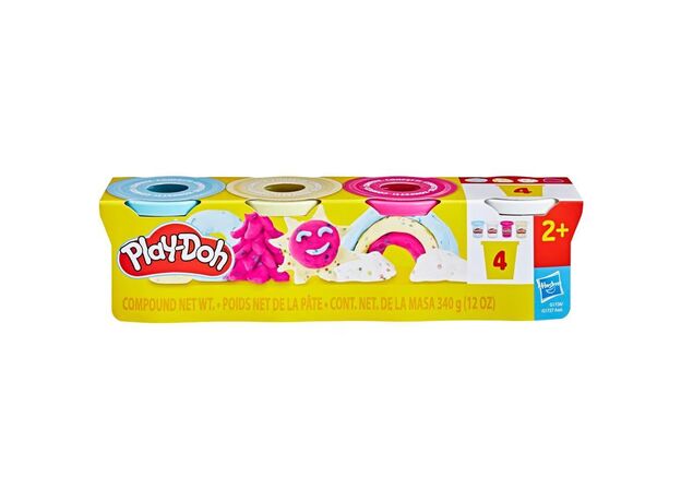 پک 4 تایی خمیربازی Play Doh با تکه های کاغذ رنگی, image 8