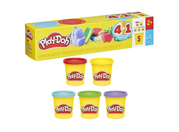 پک 5 تایی خمیربازی Play Doh مدل بازگشت به مدرسه, image 