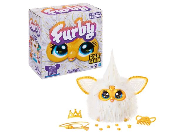 فربی Furby عروسک رباتیک مدل Gold Glam, تنوع: G1938-Gold Glam, image 2