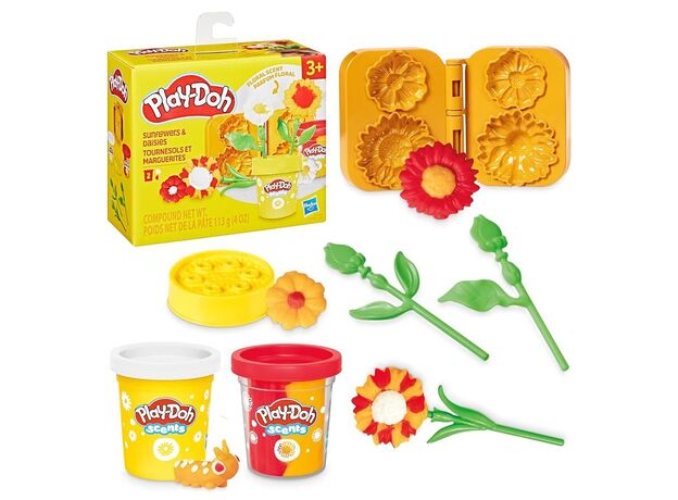 ست خمیربازی گل آفتابگردان و بابونه Play Doh, تنوع: G2479-Sunflowers, image 