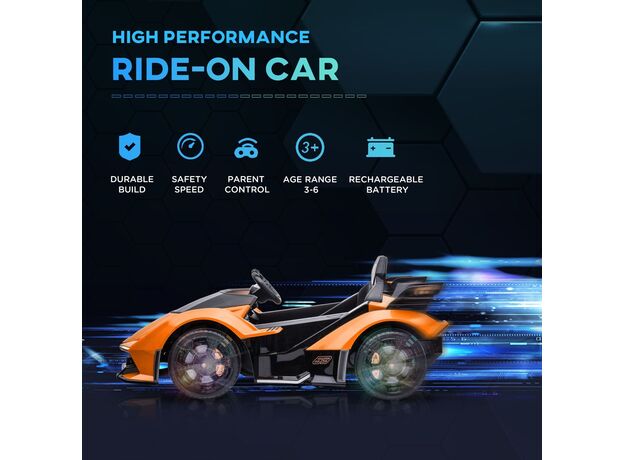 ماشین شارژی لامبورگینی Gran Turismo نارنجی با ریموت کنترل, image 3