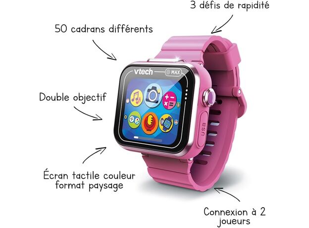 ساعت هوشمند Vtech مدل MAX صورتی, تنوع: 531653vt-Pink, image 8 ساعت هوشمند Vtech مدل MAX صورتی, تنوع: 531653vt-Pink, image 8