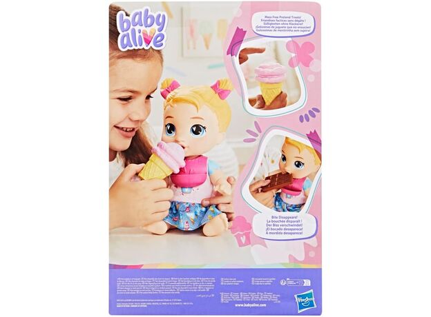 عروسک 28 سانتی بیبی الایو Harper با خوراکی های شیرین, image 7
