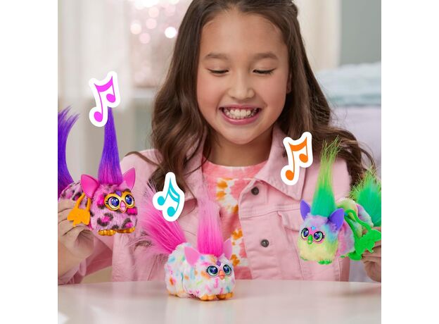 عروسک پولیشی رباتیک DJ فربی کوچولو DJ Furblets Furby مدل Kitt Ee Luv, تنوع: G1785-Kitt Ee Luv, image 3