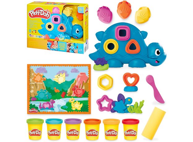 ست خمیربازی استارتر اشکال و رنگ های دایناسوری Play Doh, image 