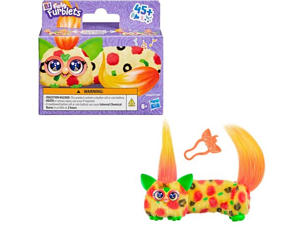 عروسک پولیشی رباتیک DJ فربی کوچولو DJ Furblets Furby مدل Pepp Oh Roni, تنوع: G1784-Pepp Oh Roni, image 
