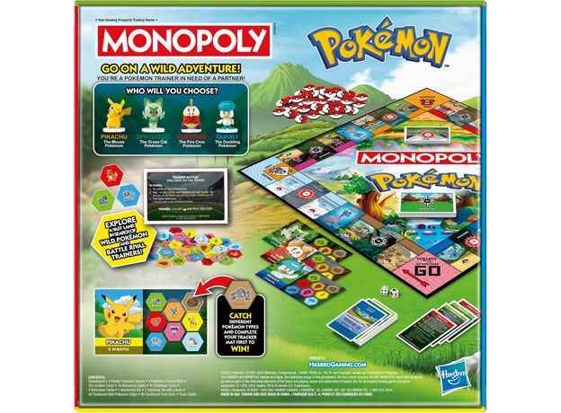 بازی فکری مونوپولی Monopoly مدل پوکمون Pokemon, image 14