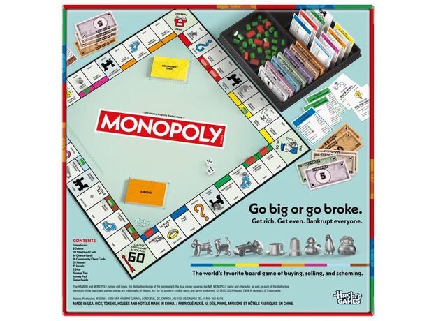 بازی فکری مونوپولی Monopoly اورجینال مدل کلاسیک به همراه نگهدارنده, image 3