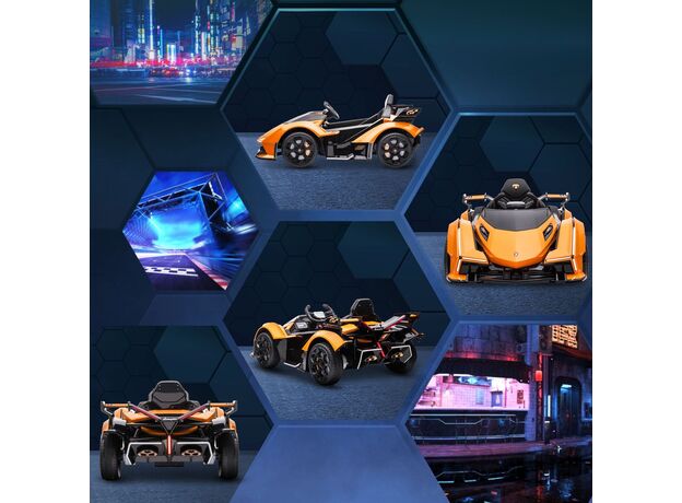 ماشین شارژی لامبورگینی Gran Turismo نارنجی با ریموت کنترل, image 5