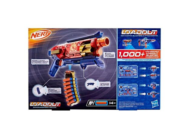 تفنگ نرف Nerf مدل N Series Loadout Shadowspeed Recon, تنوع: G1759-Shadowspeed, image 14