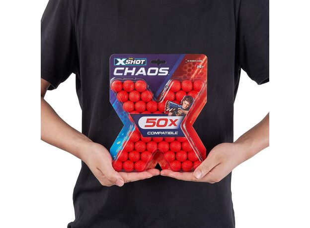 تیر فومی توپی 50 تایی اکس شات X-Shot سری Chaos, image 