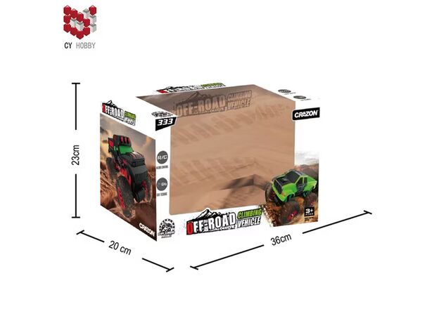 ماشین کنترلی 23 سانتی آفرودی Crazon مدل قرمز, تنوع: 19SL01-Red, image 4