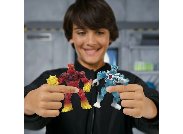 پک 2 تایی فیگورهای MrBeast Lab سری Hybrids مدل گدازه و یخ, image 2