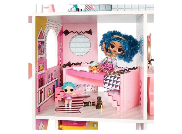 خانه 360 درجه چوبی عروسک های LOL OMG با 85 سوپرایز مدل Fashion House, image 7