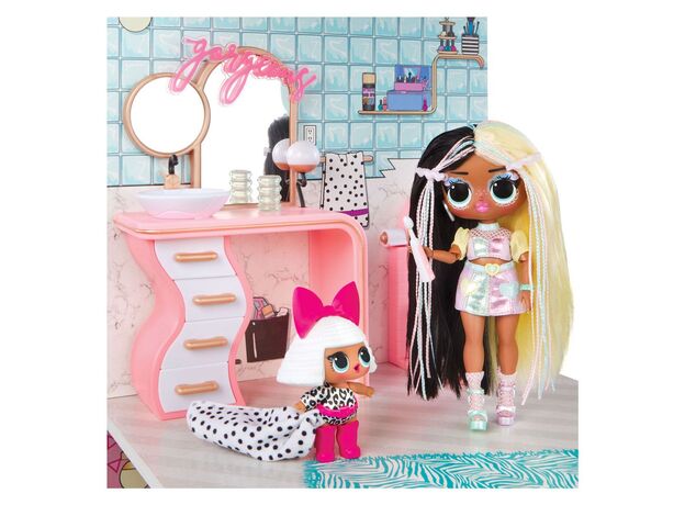 خانه 360 درجه چوبی عروسک های LOL OMG با 85 سوپرایز مدل Fashion House, image 5