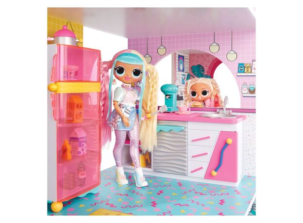 خانه 360 درجه چوبی عروسک های LOL OMG با 85 سوپرایز مدل Fashion House, image 3