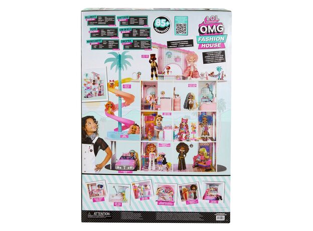 خانه 360 درجه چوبی عروسک های LOL OMG با 85 سوپرایز مدل Fashion House, image 15