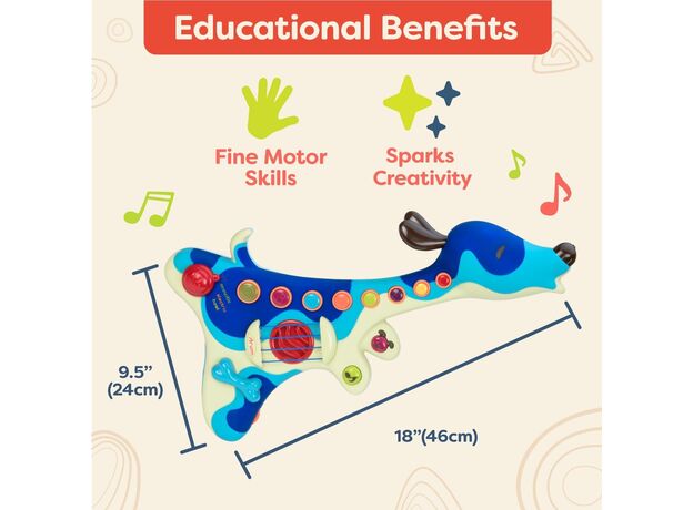 گیتار بزرگ B. Toys مدل هاپو کوچولو, image 9 گیتار بزرگ B. Toys مدل هاپو کوچولو, image 9