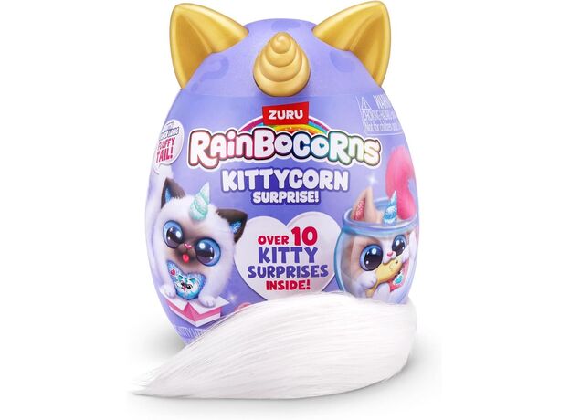 عروسک سورپرایزی رینبوکورنز RainBocoRns سری Kittycorn  با دم سفید, تنوع: 92116-white, image 6