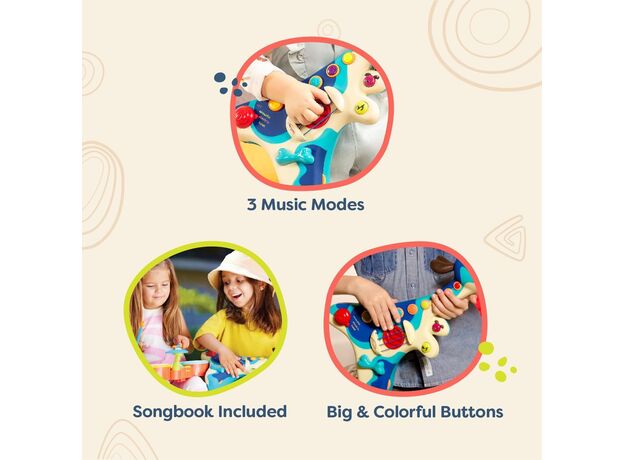 گیتار بزرگ B. Toys مدل هاپو کوچولو, image 8 گیتار بزرگ B. Toys مدل هاپو کوچولو, image 8