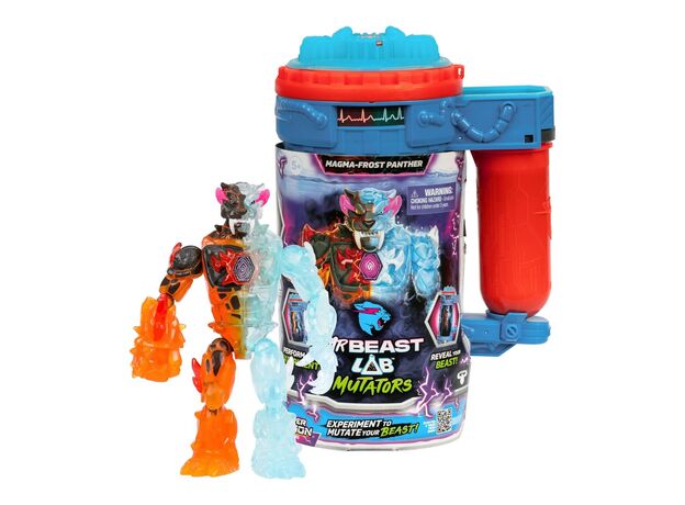 ست فیگور 14 سانتی MrBeast Lab سری Mutators مدل Magma Frost Panther, image  ست فیگور 14 سانتی MrBeast Lab سری Mutators مدل Magma Frost Panther, image