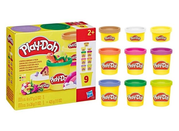 پک 9 تایی خمیربازی Play Doh مدل باغ رنگارنگ, تنوع: F7369-garden, image  پک 9 تایی خمیربازی Play Doh مدل باغ رنگارنگ, تنوع: F7369-garden, image