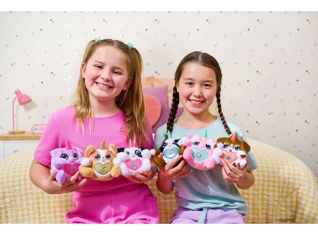 پک کمبو دوتایی عروسک های سورپرایزی رینبوکورنز RainBocoRns سری Kittycorn و Puppycorn مدل سفید و طلایی, تنوع: 92123-white, image 3