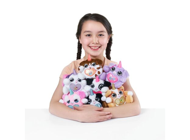 پک کمبو دوتایی عروسک های سورپرایزی رینبوکورنز RainBocoRns سری Kittycorn و Puppycorn مدل سفید و طلایی, تنوع: 92123-white, image 4