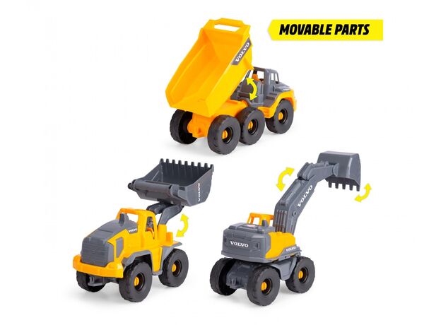 پک 3 تایی ماشین های عمرانی 26 سانتی ولوو Dickie Toys, image 5
