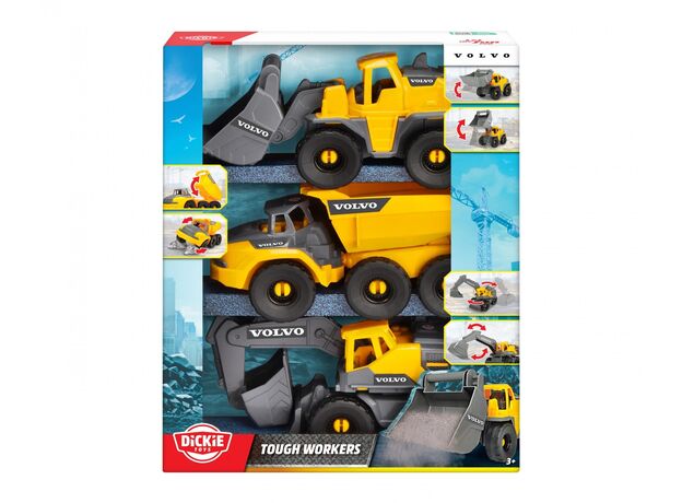 پک 3 تایی ماشین های عمرانی 26 سانتی ولوو Dickie Toys, image 7
