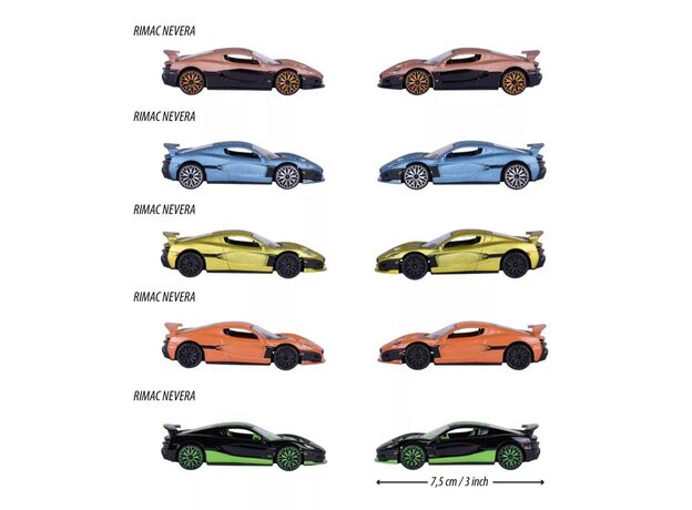 پک 5 تايی ماشين های فلزی Majorette مدل Rimac Nevera Edition, image 2