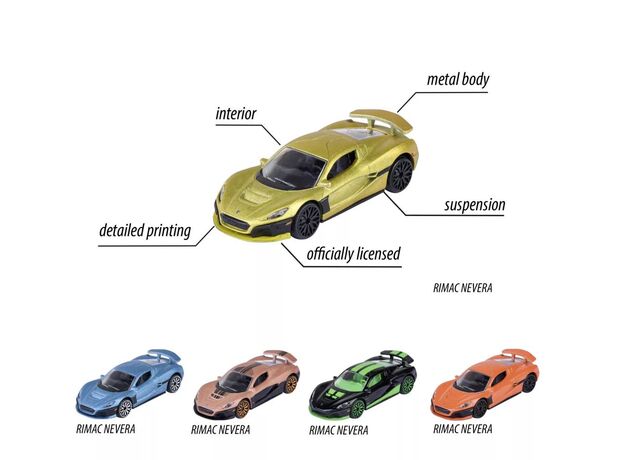 پک 5 تايی ماشين های فلزی Majorette مدل Rimac Nevera Edition, image 3