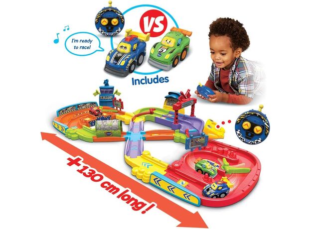 مسیر مسابقه به همراه ماشین کنترلی Toot Toot Drivers VTech, image 7