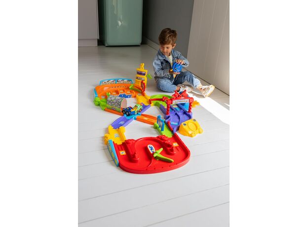 مسیر مسابقه به همراه ماشین کنترلی Toot Toot Drivers VTech, image 6