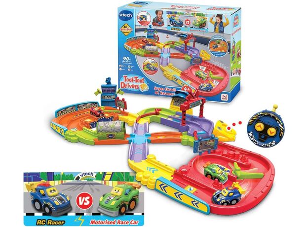مسیر مسابقه به همراه ماشین کنترلی Toot Toot Drivers VTech, image 10