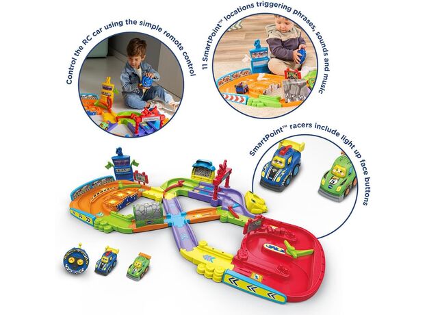 مسیر مسابقه به همراه ماشین کنترلی Toot Toot Drivers VTech, image 9