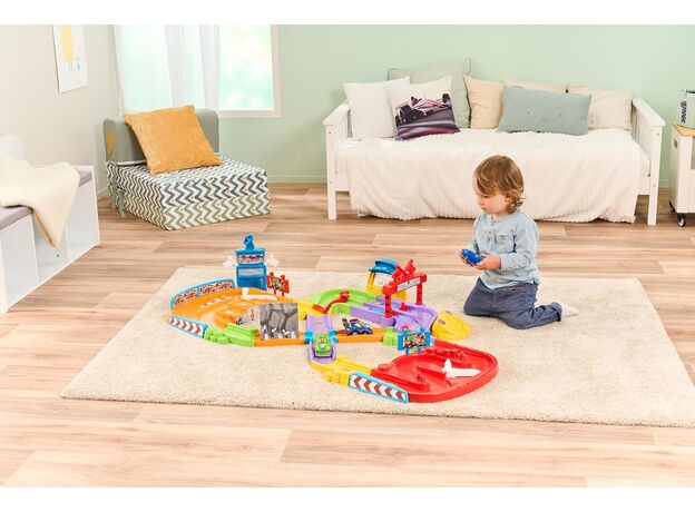 مسیر مسابقه به همراه ماشین کنترلی Toot Toot Drivers VTech, image 3